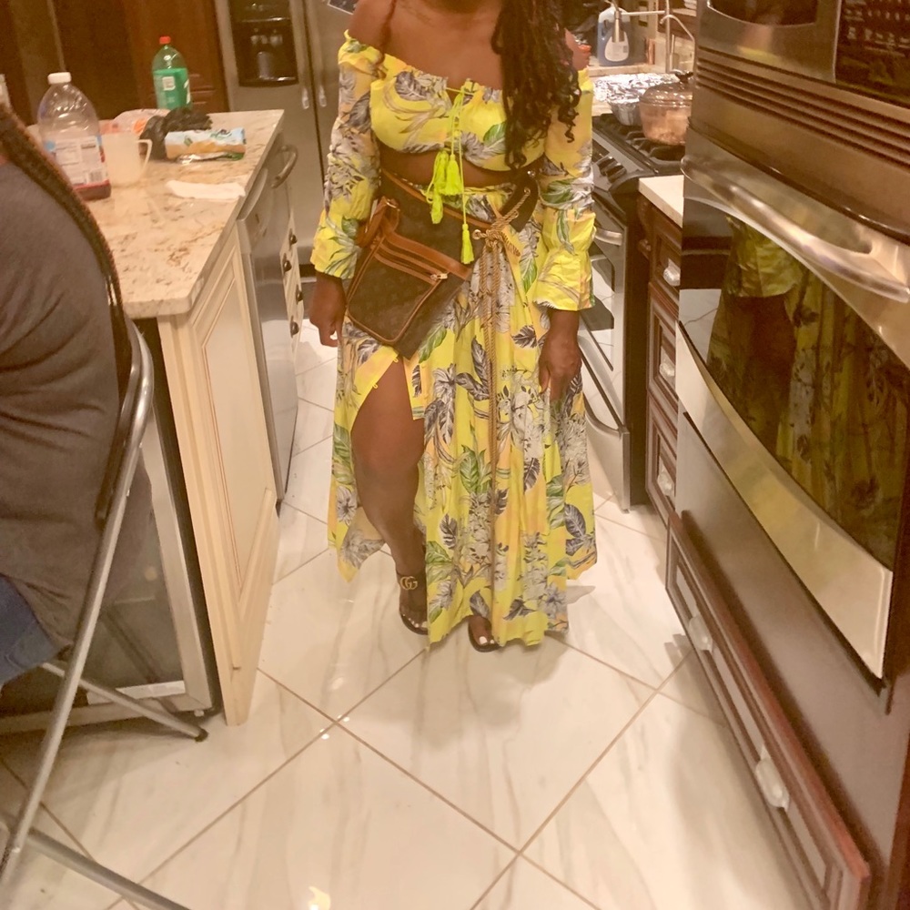 Yellow two piece
